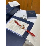 Chopard Imperiale Series 29mm Roman Numeral Dial Leather Strap Watch Red