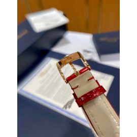 Chopard Imperiale Series 29mm Roman Numeral Dial Leather Strap Watch Red