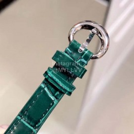 Chopard Fashion Diamond Green Leather Strap Watch