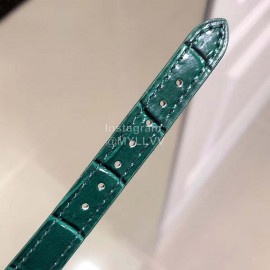 Chopard Fashion Diamond Green Leather Strap Watch