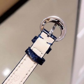 Chopard Fashion Colourful Diamond Leather Strap Watch