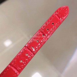 Chopard Fashion Diamond Leather Strap Watch Red