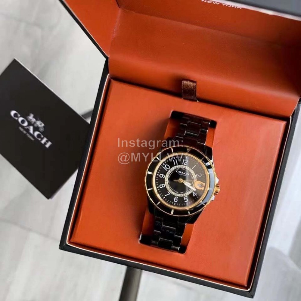 Coach Fashion Dial Watch For Women Black
