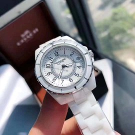 Coach Fashion Dial Watch For Women White