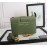 Dior 30 Montaigne Metal "CD" Buckle Leather Crossbody Bag Green D6712