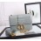Dior 30 Montaigne Metal "CD" Buckle Leather Crossbody Bag Gray D6712
