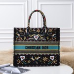 Dior Book Tote British Love Letters Square Tote Bag