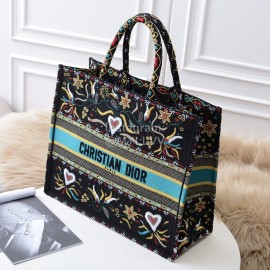 Dior Book Tote British Love Letters Square Tote Bag