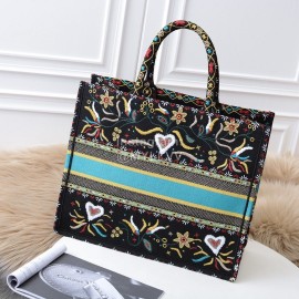 Dior Book Tote British Love Letters Square Tote Bag