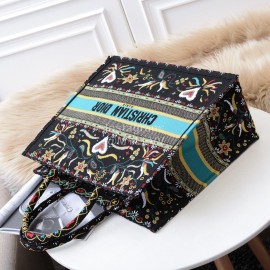 Dior Book Tote British Love Letters Square Tote Bag