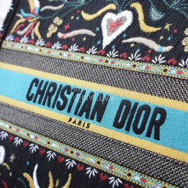 Dior Book Tote British Love Letters Square Tote Bag