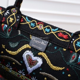 Dior Book Tote British Love Letters Square Tote Bag