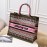 Dior Book Tote British Embroidered Square Handbag