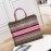 Dior Book Tote British Embroidered Square Handbag