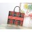 Dior Book Tote British Color Plaid Letter Handbags