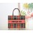 Dior Book Tote British Color Plaid Letter Handbag