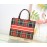 Dior Book Tote British Color Plaid Letter Handbag