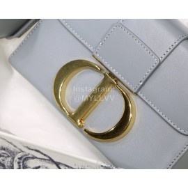 Dior 30 Montaigne Mini BoxCD Letter Leather Small Crossbody Bag Rock Gray M9032