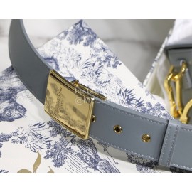 Dior 30 Montaigne Mini BoxCD Letter Leather Small Crossbody Bag Rock Gray M9032