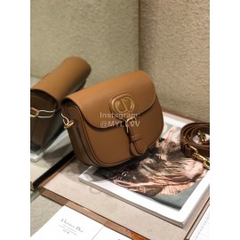 Dior Bobby Vintage CD Logo Print Small Shoulder Bag Caramel 9268
