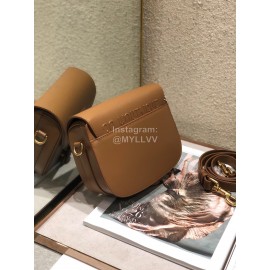Dior Bobby Vintage CD Logo Print Small Shoulder Bag Caramel 9268