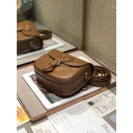 Dior Bobby Vintage CD Logo Print Small Shoulder Bag Caramel 9268