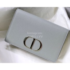 Dior 30 Montaigne CD Letters Leather Belt Bag Rock Gray M9043