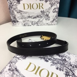 Dior Fashion Calf Leather Retro Metal Letters Buckle 20mm Belt