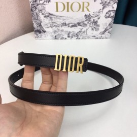 Dior Fashion Calf Leather Retro Metal Letters Buckle 20mm Belt