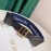 Dior New Vintage Gold Buckle Letter Logo 65mm Embroidered Canvas Belt Blue