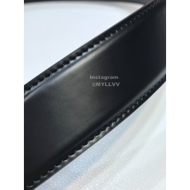 Dior Double Side Calf Leather Gold Buckle 35mm Belt 