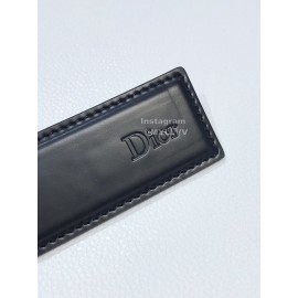 Dior Double Side Calf Leather Gold Buckle 35mm Belt 