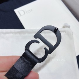 Dior Classic Calf Leather Cd Buckle 20mm Belt Black