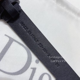 Dior Classic Calf Leather Cd Buckle 20mm Belt Black