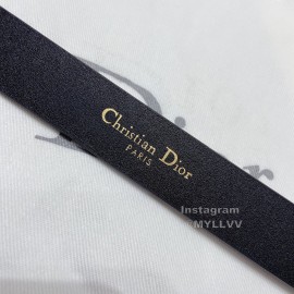 Dior Classic Calf Leather Cd Buckle 20mm Belt Black