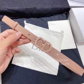 Dior Classic Calf Leather Cd Buckle 20mm Belt Pink