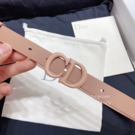 Dior Classic Calf Leather Cd Buckle 20mm Belt Pink