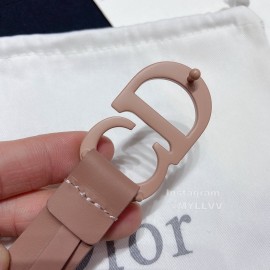 Dior Classic Calf Leather Cd Buckle 20mm Belt Pink