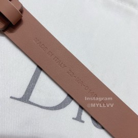 Dior Classic Calf Leather Cd Buckle 20mm Belt Pink