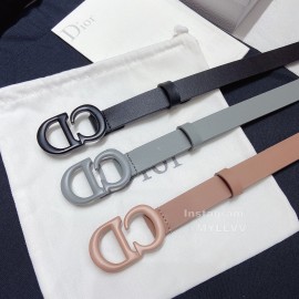 Dior Classic Calf Leather Cd Buckle 20mm Belt Pink