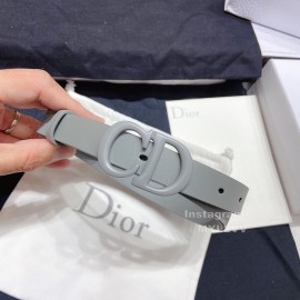 Dior Classic Calf Leather Cd Buckle 20mm Belt Blue