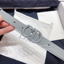 Dior Classic Calf Leather Cd Buckle 20mm Belt Blue