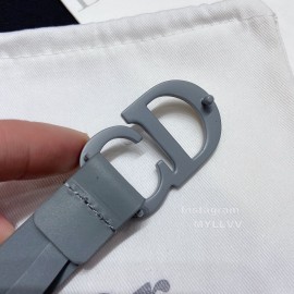 Dior Classic Calf Leather Cd Buckle 20mm Belt Blue