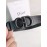 Dior Black Calf Leather Black Cd Buckle 30mm Belt 