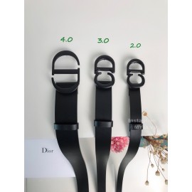 Dior Black Calf Leather Black Cd Buckle 40mm Belt 