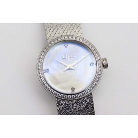 La D De Dior Satine Bulingbuling Diamond Watch 