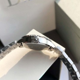 Dior Viii Series 33mm Dial Steel Strap Watch For Women White