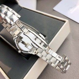 Dior Viii Series 33mm Dial Steel Strap Watch For Women White