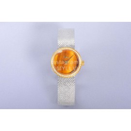 La D De Dior Satine Bulingbuling Diamond Watch Tan