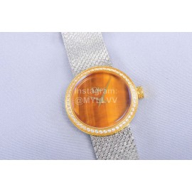 La D De Dior Satine Bulingbuling Diamond Watch Tan